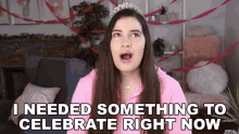 I Needed Something To Celebrate Right Now Marissa Rachel GIF - I Needed Something To Celebrate Right Now Marissa Rachel Lets Have A Celebration GIFs