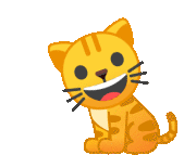 Cat Happy Cat Sticker - Cat Happy Cat Smile Stickers