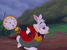 time speed rabbit alice in wonderland running