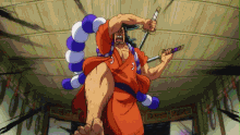 Oden And Orochi One Piece GIF - Oden And Orochi One Piece Oden GIFs