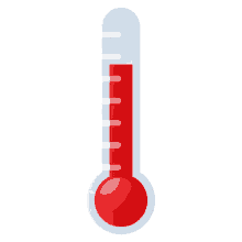 thermometer objects joypixels temperature red liquid