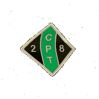 a green and black emblem with the letters cpt and 2 on it
