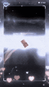 a phone screen with the number 3762 on the top right