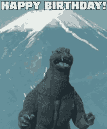Happy Birthday Hbd GIF - Happy Birthday Hbd Godzilla GIFs