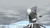 a cartoon character is holding a sword and says i 'm up .