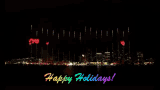Happy Holidays Hearts GIF - Happy Holidays Hearts Fireworks GIFs
