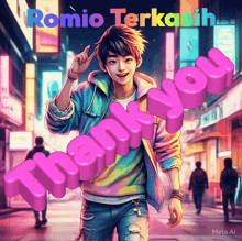 romio terkasih is written on the bottom of a picture