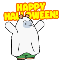 Boo Happy Halloween Sticker - Boo Happy Halloween Pantsbear Stickers