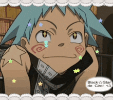 a picture of a cartoon character with the words black star de ciro