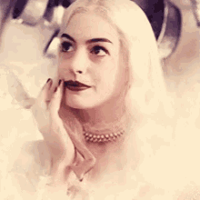 White Queen Anne Hathaway GIF - White Queen Anne Hathaway Oops GIFs