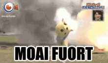 Moai Fuort Running GIF