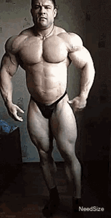 posing bodybuilder