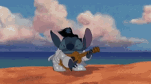 Stitch Elvis GIF - Stitch Elvis Playing Guitar GIFs