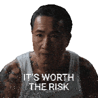 a man with a tattoo on his arm says " it 's worth the risk "