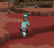 a screenshot of a video game with a store building in the background