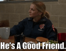 Chicago Fire Hes A Good Friend GIF - Chicago Fire Hes A Good Friend Sylvie Brett GIFs
