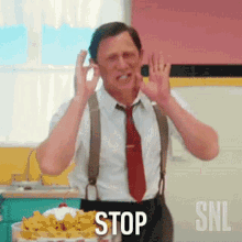 Stop Daniel Craig GIF - Stop Daniel Craig Saturday Night Live GIFs