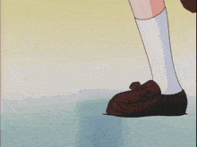 a cartoon girl with a yellow bow in her hair is crying