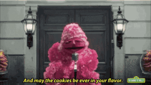 sesame street the hunger games thg effie trinket may the cookies be ever in your flavor