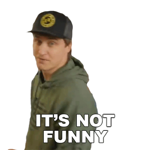 Its Not Funny Danny Mullen Sticker - Its Not Funny Danny Mullen Its A Bad Joke Stickers