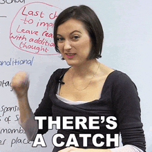 There'S A Catch Jade Joddle GIF - There'S A Catch Jade Joddle Engvid GIFs
