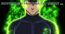a picture of a man with the words bienvenido @ a la turtle neo league on the bottom