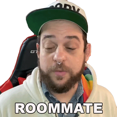 Roommate Doodybeard Sticker - Roommate Doodybeard Roomie Stickers