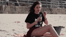 Lyna Vallejos What Is This GIF - Lyna Vallejos What Is This Beach Time GIFs