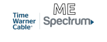 the time warner cable me spectrum logo is shown