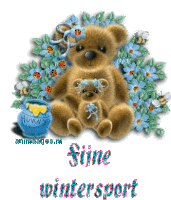 Uiop22 Teddy Bear Sticker - Uiop22 Teddy Bear Winter Sport Stickers