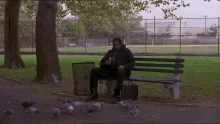 Ghost Dog Feeds Pigeons GIF - Ghost Chill Dog GIFs