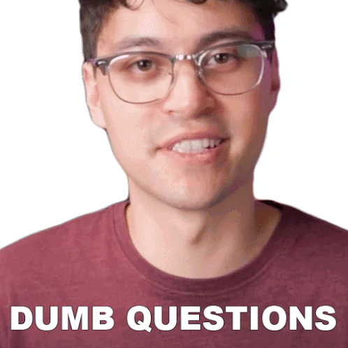 Dumb Questions Hunter Engel Sticker - Dumb Questions Hunter Engel Agufish Stickers