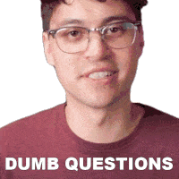 Dumb Questions Hunter Engel Sticker - Dumb Questions Hunter Engel Agufish Stickers