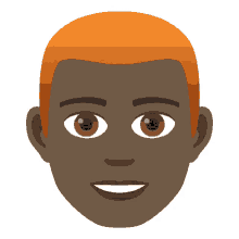 red haired joypixels redhead man with red hair colored hair
