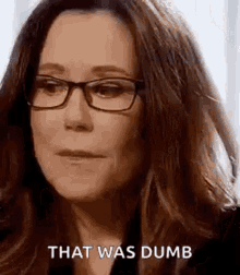 Mary Mc Donnell That Was Dumb GIF - Mary Mc Donnell That Was Dumb Look Up GIFs