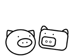 Love You Love Sticker - Love You Love Piggy Stickers