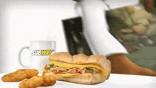 Subway Breakfast Omelet Sandwich GIF - Subway Breakfast Omelet Sandwich Breakfast GIFs