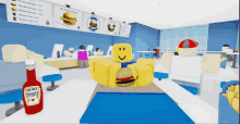 Roblox Burger GIF - Roblox Burger Roblox Animation GIFs
