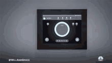 a nbc ad shows a thermostat with a circle in the middle