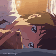 Anime Boy Smile Sleep GIF