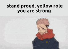 Yellow Role Colour Role GIF - Yellow Role Colour Role Stand Proud GIFs