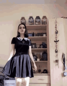 dani bentham tiktok gothic goth mini dress