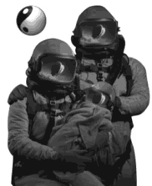 yin yang astronaut shell family quickhoney