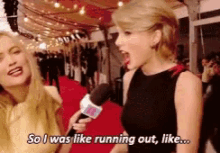 Taylor Swift I Was Running Out Like GIF - Taylor Swift I Was Running Out Like Interview GIFs