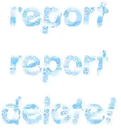 a white background with the words report report delete on it