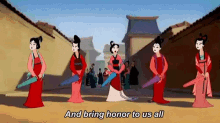 Mulan Bring Honor To Us All GIF - Mulan Bring Honor To Us All Umbrella GIFs
