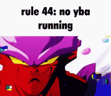 Rule44 No GIF - Rule44 No Yba Running GIFs