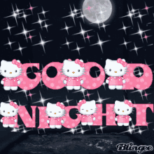 Good Night Hello Kitty GIF - Good Night Hello Kitty Blink GIFs