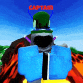 a video game character with the name captain written on it