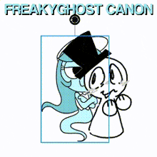 a picture of a freaky ghost canon with an explosion in the background